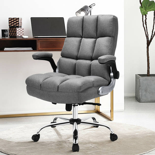 Inbox Zero Dois Linen Executive Chair & Reviews Wayfair